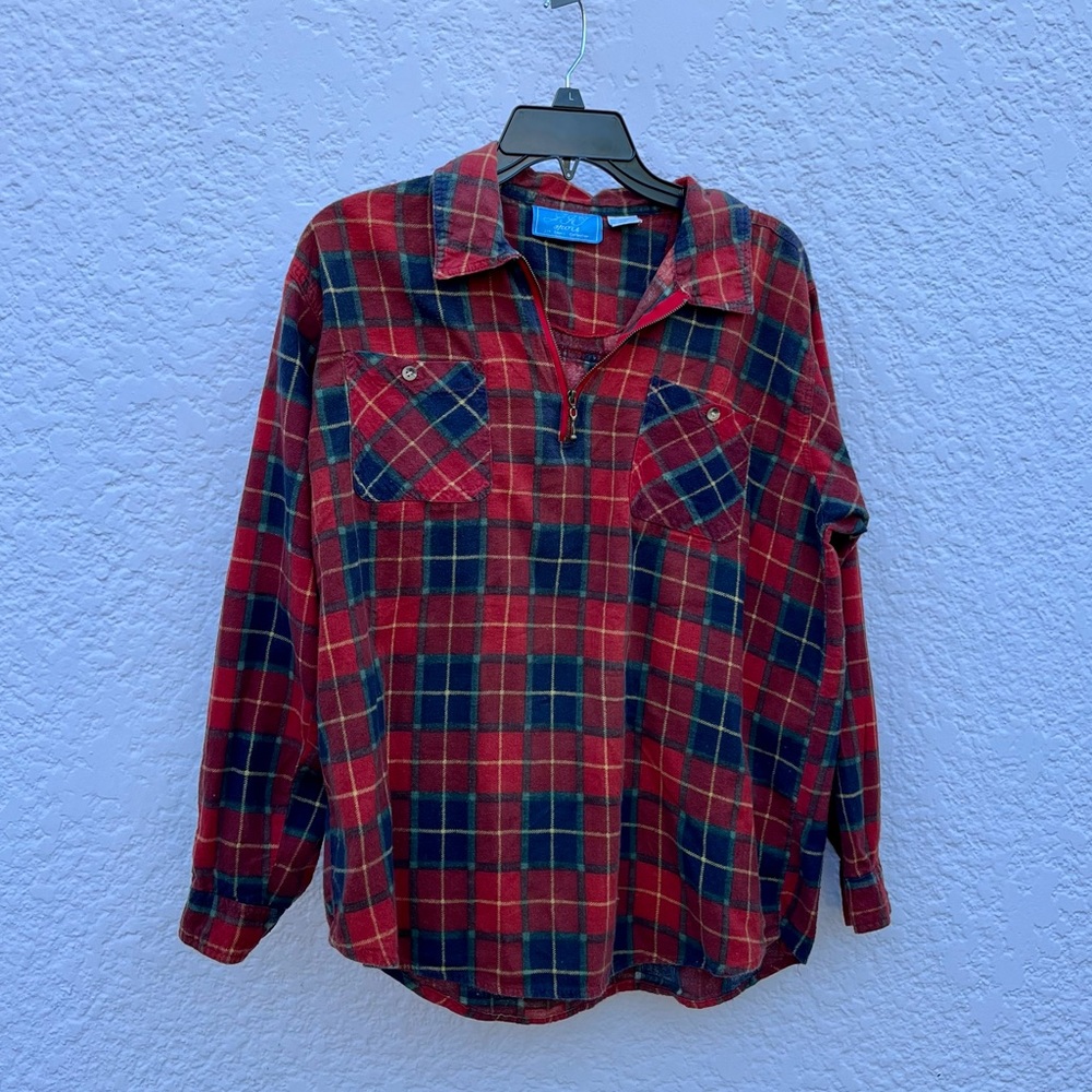 JIT Sport Collection Women's Pullover Flannel Shirt